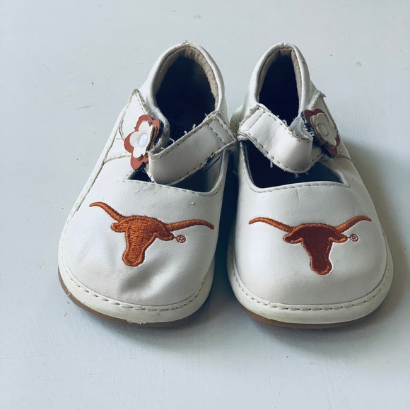 🇺🇸UT Univ Texas Baby Shoes Team Squeaks 5 - Picture 7 of 11